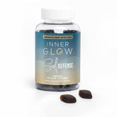 Inner Glow front bottle showing branding and gummy count for easy identification and trust