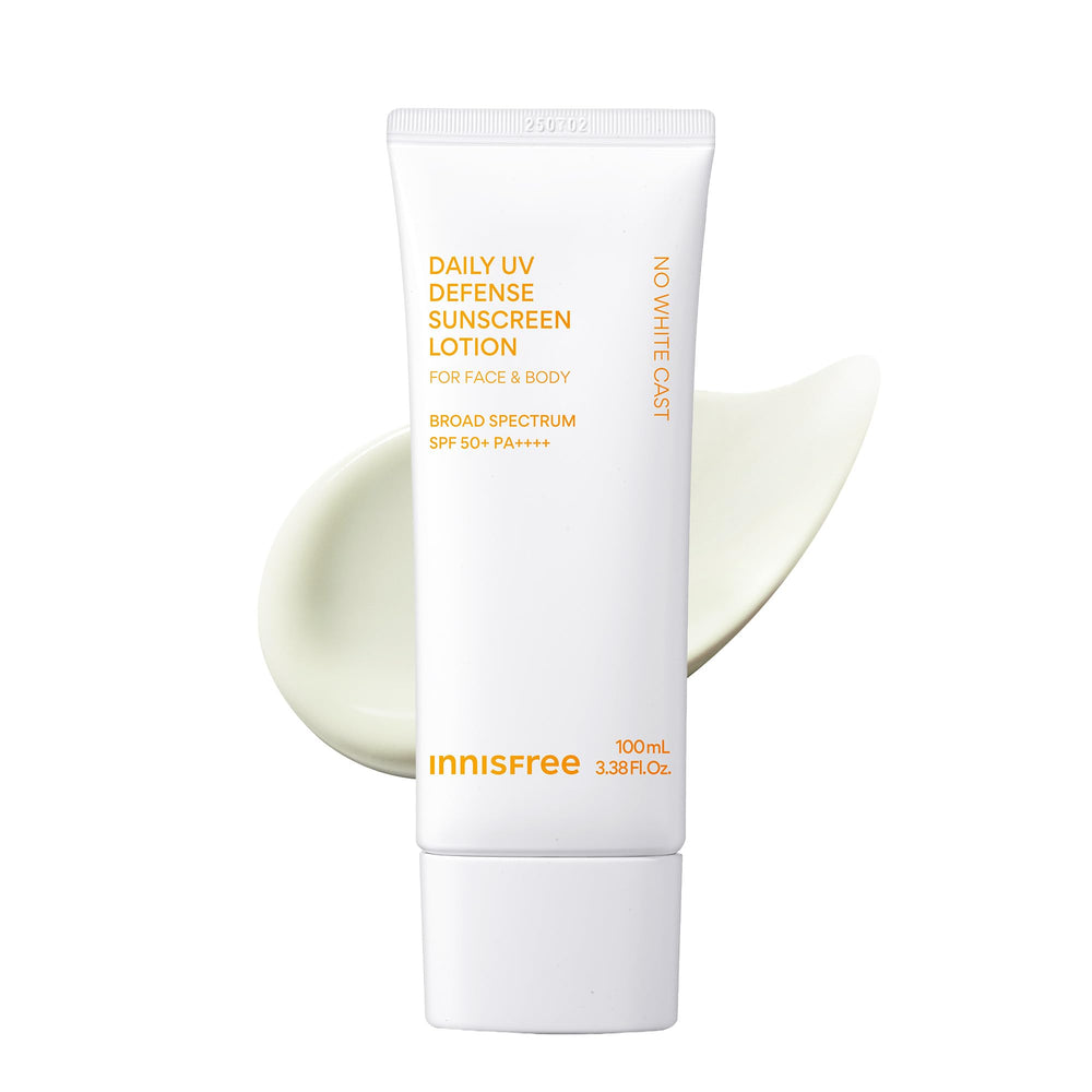 innisfree envase frontal mostrando diseño y protección SPF50+