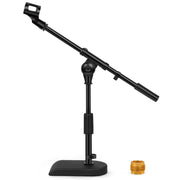 InnoGear front view desk stand showing stable base and boom arm for reliable placement
