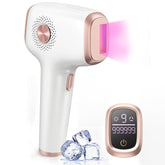 INNZA front view of device showing sleek design and easy-to-use window, comfortable at-home hair reduction