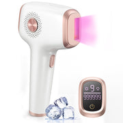 INNZA front view of device showing sleek design and easy-to-use window, comfortable at-home hair reduction
