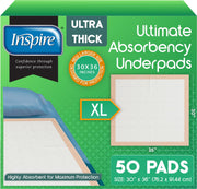 Inspire embalaje frontal mostrando pack de 50 para protección constante