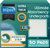Inspire empaque frontal paquete de 50 para protección total