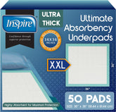 Inspire front packaging showing 36x36 pads for reliable protection