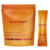 Instant Hydration front packaging showing 20 mango pineapple sticks for easy travel