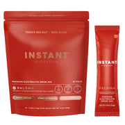 Instant Hydration front packaging showing 20 Paloma sticks and benefits