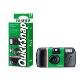 instax Fujifilm QuickSnap frontal mostrando carcasa y marca, fácil de llevar