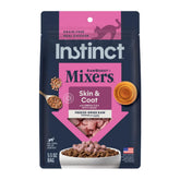 Instinct paquete frontal mostrando topper liofilizado y beneficios nutricionales