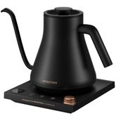 intasting kettle front view showing sleek design and precise pour benefit