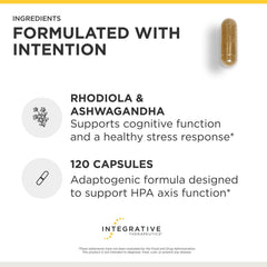 Integrative Therapeutics etiqueta nutricional de HPA Adapt con dosificación clara