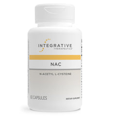 Integrative Therapeutics frasco al frente mostrando marca y cápsulas, claridad del producto