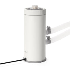 INTEX C100 front view showing compact pump design and easy placement benefit