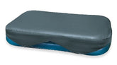 Intex cubierta rectangular frontal mostrando ajuste y protección contra hojas