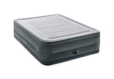 Intex front view of inflated queen mattress showing plush surface and stability benefit