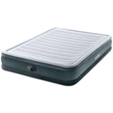 Intex front view of queen air mattress showing plush surface and height benefit