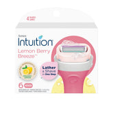 INTUITION empaque frontal mostrando 6 recambios y beneficio de comodidad