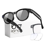 iONCT front view showing frame and lenses, offering hands-free 4K capture