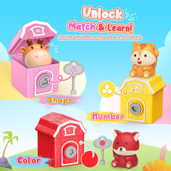 IPOURUP llaves y cerraduras primer plano, promueve motricidad fina y resolución