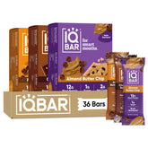 IQBAR chocolate pack front showing 36-count for convenient low-sugar snacks