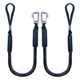 Iririi vista frontal del pack de dos amarras bungee, lista para instalar