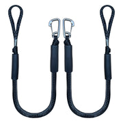 Iririi vista frontal del pack de dos amarras bungee, lista para instalar