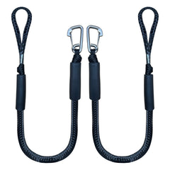 Iririi vista frontal del pack de dos amarras bungee, lista para instalar
