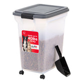 IRIS USA front view of dark gray container showing compact design and ease
