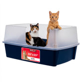 IRIS USA front view of navy XXL box shows roomy interior and easier scooping