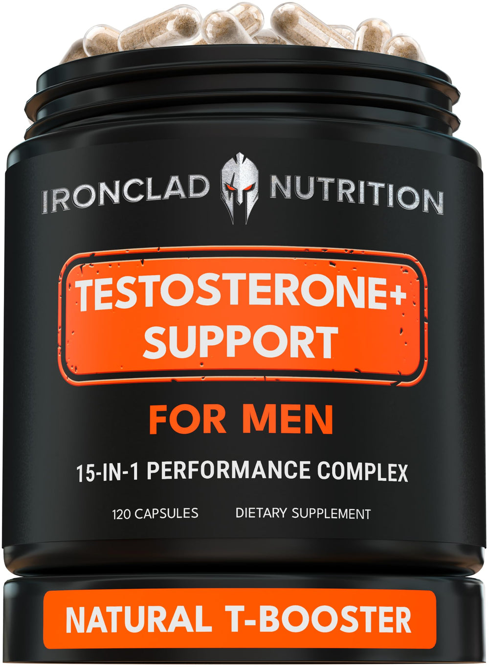 IRONCLAD NUTRITION front packaging showing supplement benefits and clear labeling