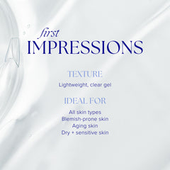 iS CLINICAL close-up of gel texture illustrating gentle, effective cleanse