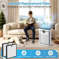 iSingo filtro HAP603 primer plano de capa HEPA H13 para mayor eficacia
