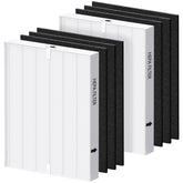 isinlive frontal del empaque mostrando pack 2 filtros y 6 prefiltros para compatibilidad