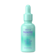 Isle of Paradise front packaging showing medium tanning drops, precise application benefit