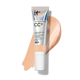 IT Cosmetics vista frontal del empaque, presentación profesional y protección SPF