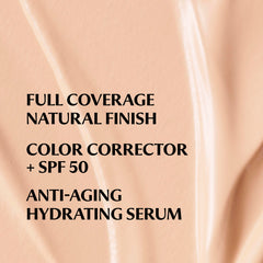 IT Cosmetics creamy texture swatch highlighting hydrating finish benefit