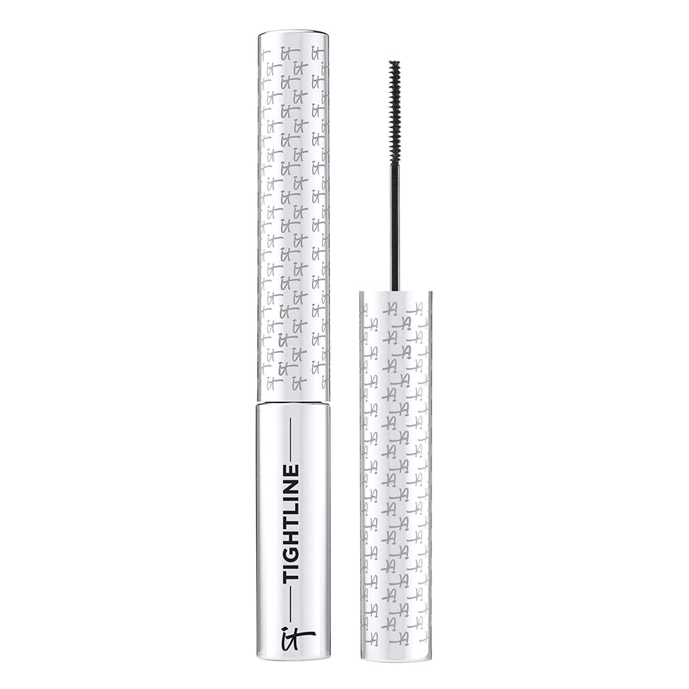 IT Cosmetics envase frontal negro, muestra acabado intenso
