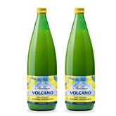 Italian Volcano vista frontal de botella 1L mostrando etiqueta orgánica y tamaño práctico