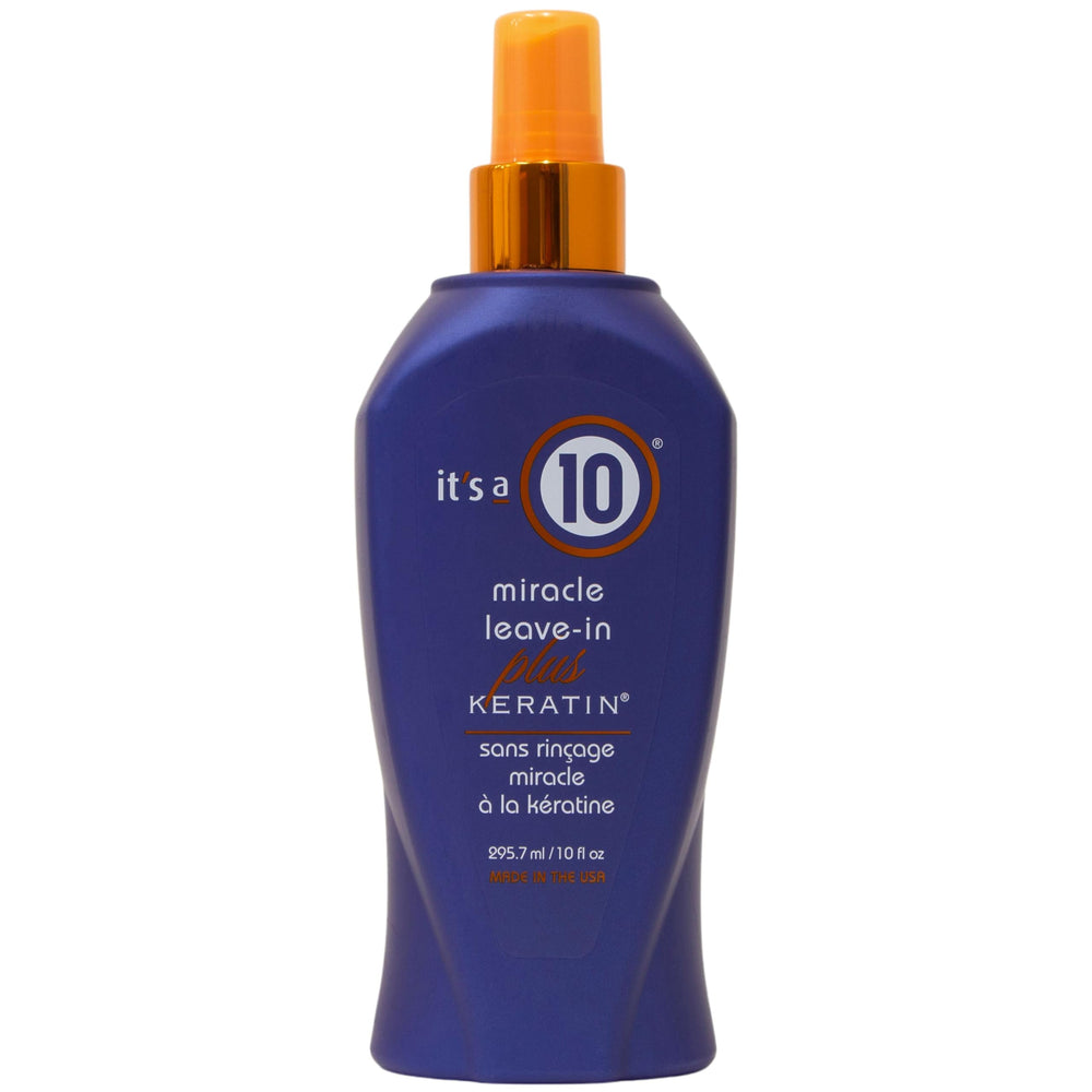 It's a 10 Haircare frente del empaque mostrando formato práctico y beneficios