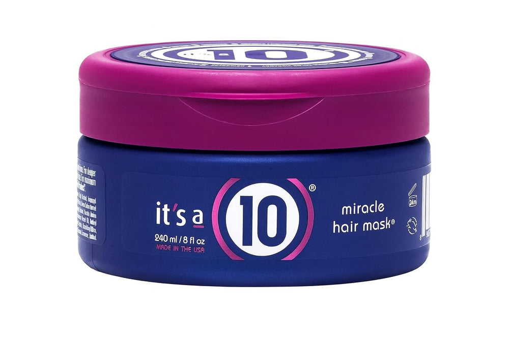 It's a 10 frente del envase 8 Oz mostrando diseño y ventaja hidratante