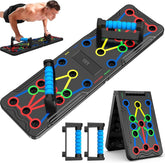 IUT tabla de flexiones frontal mostrando estabilidad y 15 posiciones