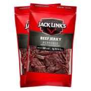 Jack Link's frente del empaque mostrando el tamaño y marca, conveniencia para llevar