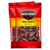 Jack Link's empaque frontal mostrando dos bolsas resellables, conveniencia inmediata