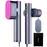 Jack & Rose front view showing compact travel steamer packaging and benefits