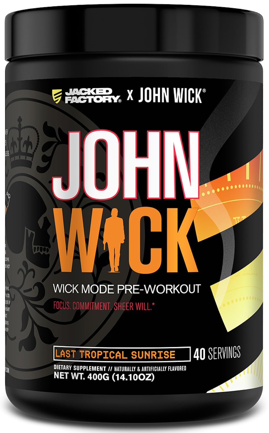 Jacked Factory Wick Mode frente del envase mostrando diseño y energía
