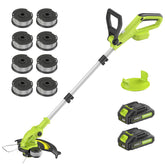 JAGROM front view of cordless trimmer showing 12-inch cutter and handle for precise cutting