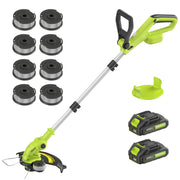 JAGROM front view of cordless trimmer showing 12-inch cutter and handle for precise cutting
