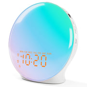 JALL front view full screen display showing gentle wake light benefit