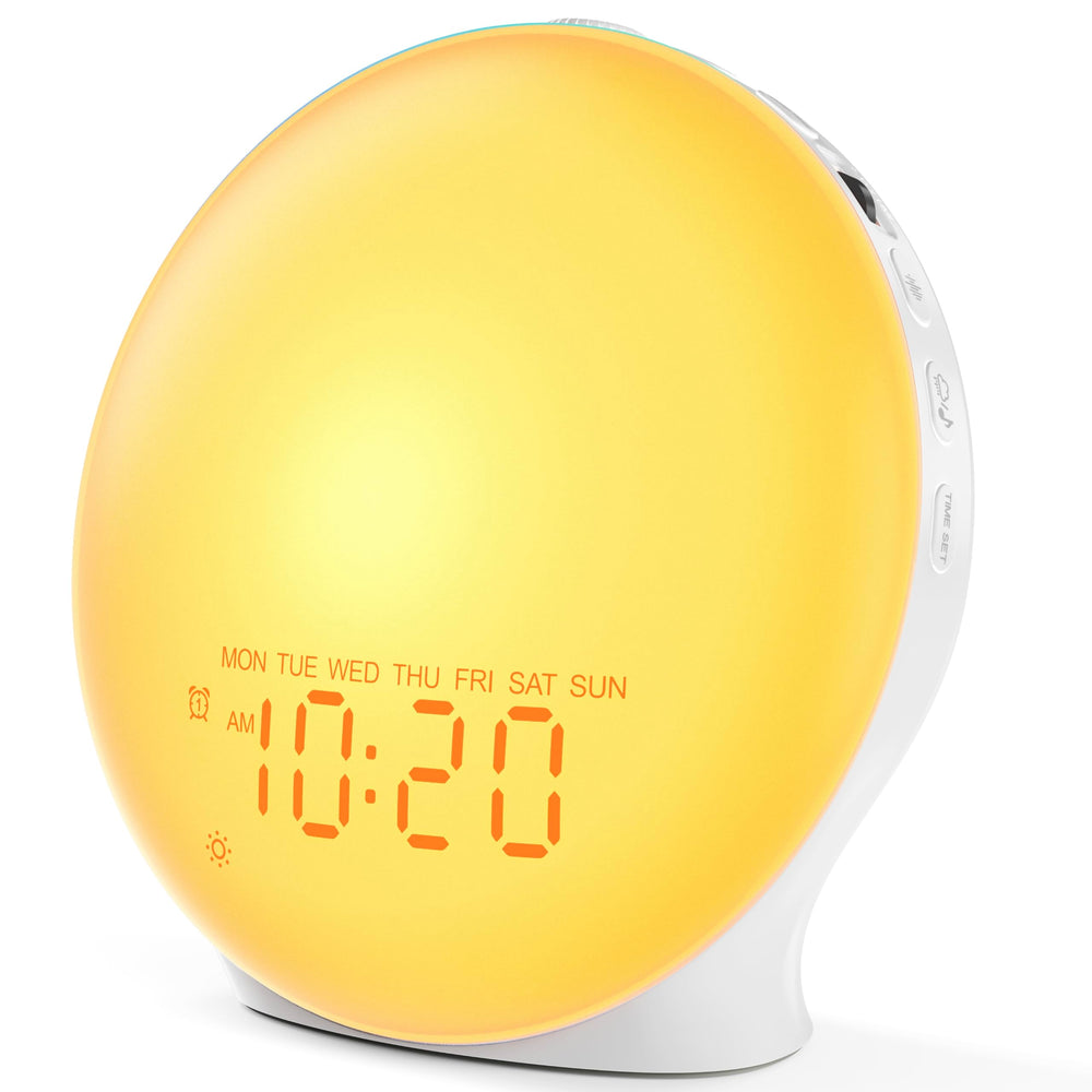 JALL front view clock showing dimmable display and compact design benefit