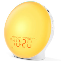 JALL front view clock showing dimmable display and compact design benefit