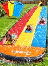 JAMBO front view showing three lanes and packaging, highlights group play benefits